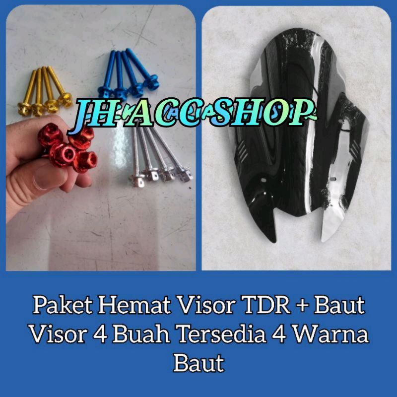 Jual Paket Windshield Visor Tdr Baut Visor Tameng Kaca Depan Yamaha