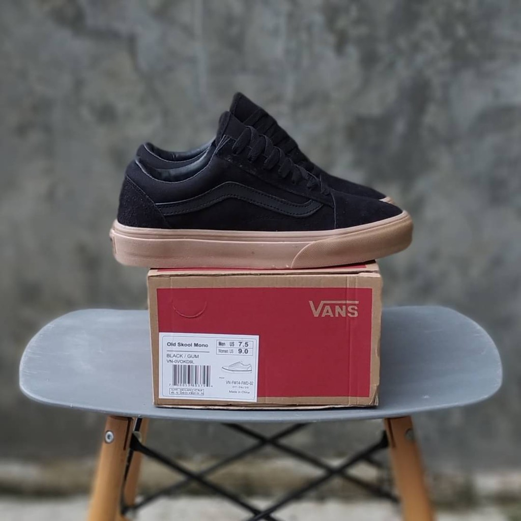 Vans old skool sales mono black gum