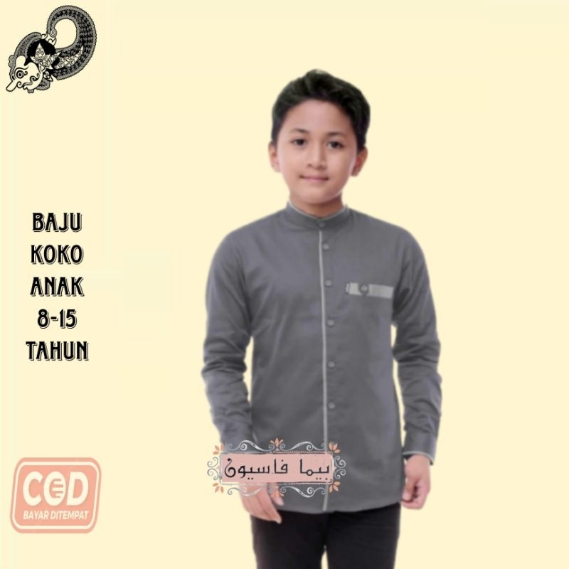 Jual Baju koko anak laki laki | koko anak tanggung | kemeja koko anak