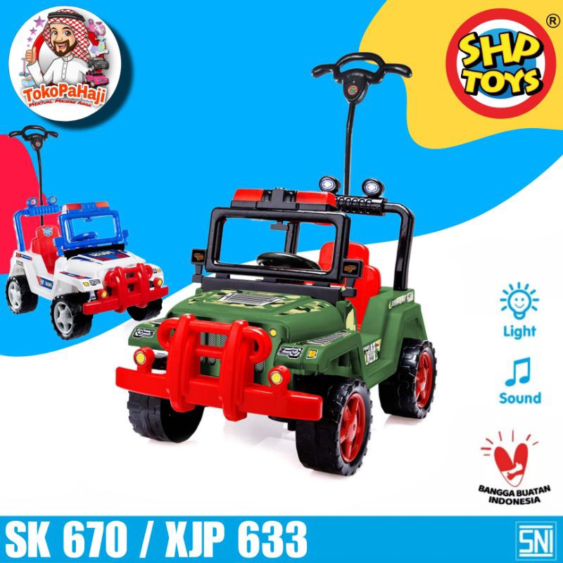 Jual MOBIL DORONG JEEP POLISI & TENTARA UNTUK ANAK / SHP SK 670 - SHP ...