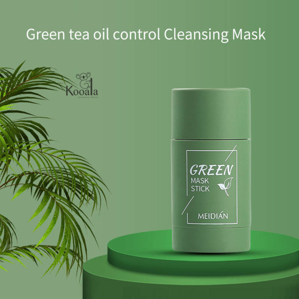 Jual MEIDIAN Green Tea Mask Cleansing Clay Stick I Masker Pembersih