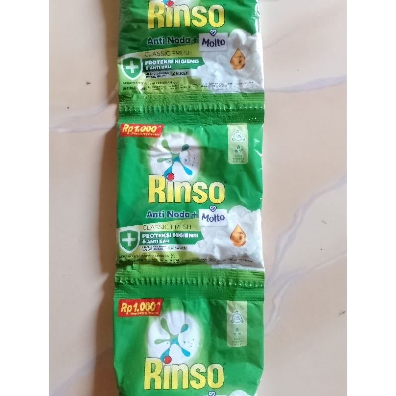 Jual Detergent Rinso bubuk renteng 40g ( isi 6 sachet ) | Shopee Indonesia