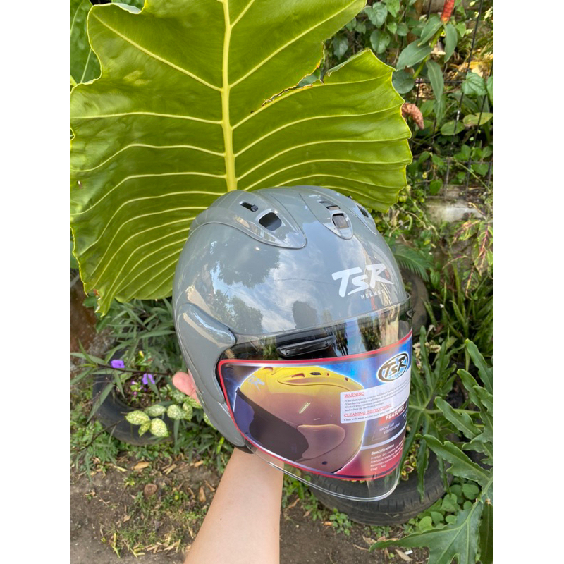 Jual Helm TSR RAM 5 Modern Grey / Abu Abu Helmet Half Face TSR Shopee Indonesia