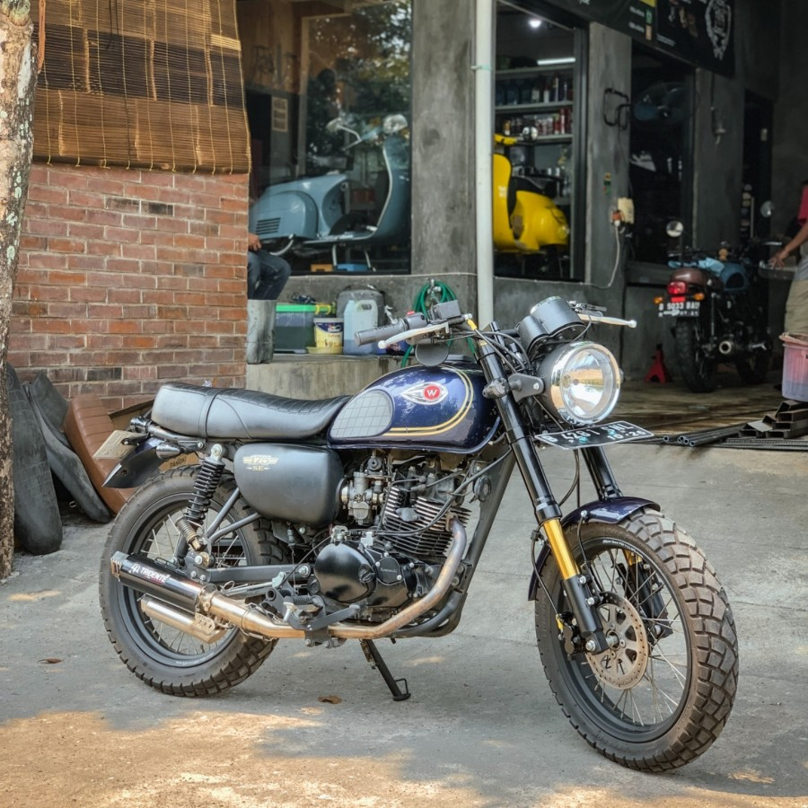 Jual Modifikasi Kawasaki W175 Shockbreaker Upside-down | Shopee Indonesia