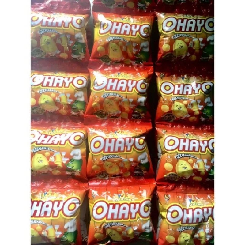 Jual jajan Snack jadul ohayo berhadiah uang 1 renteng isi 10 pcs ...