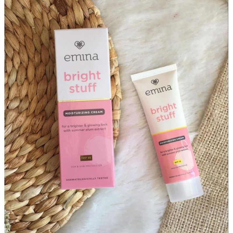 Jual Bright Stuff Moisturizer Cream emina 20ml Shopee Indonesia
