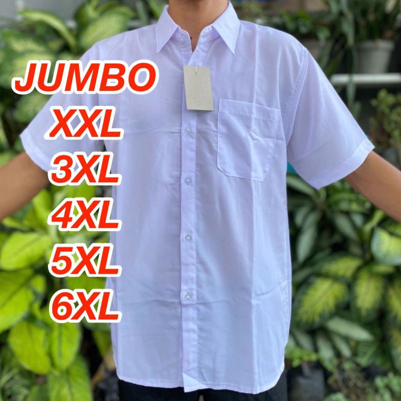 Jual Kemeja Putih Polos Pria Jumbo Lengan Pendek Size Xxl Xl Xl Xl Xl Shopee Indonesia