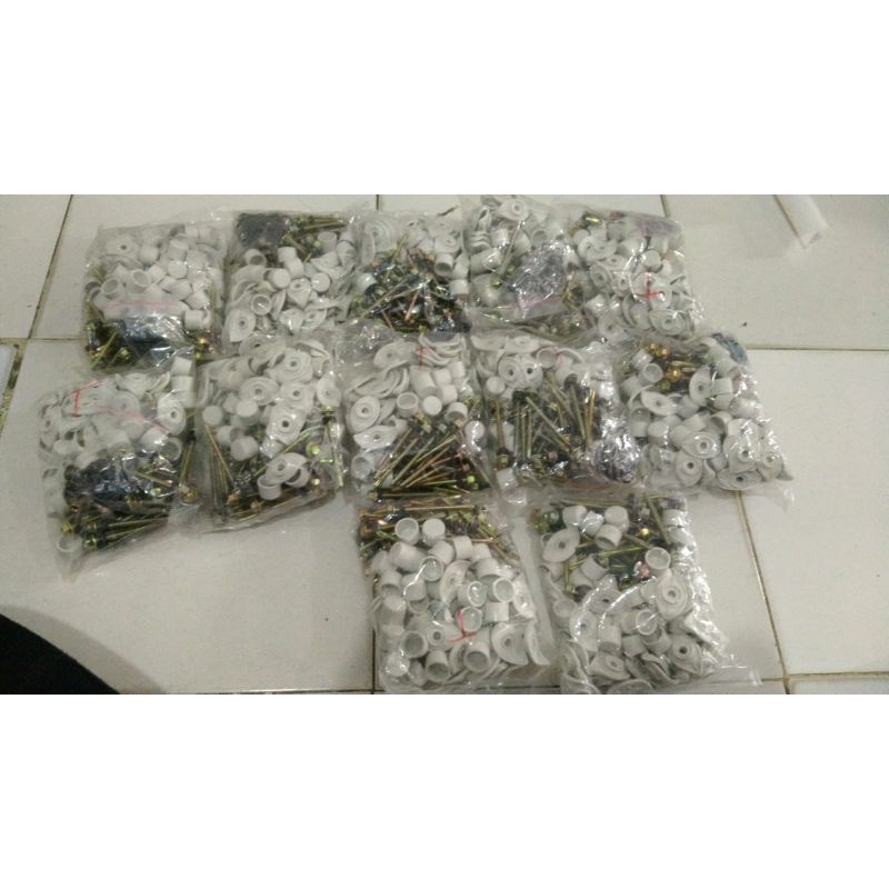 Jual (kode: WS.NM) Weather Seal Atap + Baut UPVC 7'5cm | Shopee Indonesia