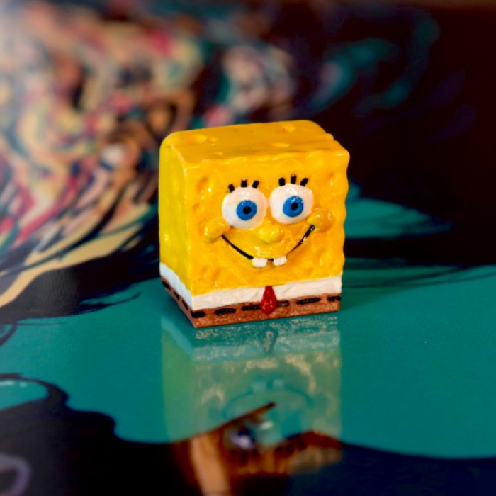 Jual Spongebob artisan keycaps spongebob squarepants funny long nose ...