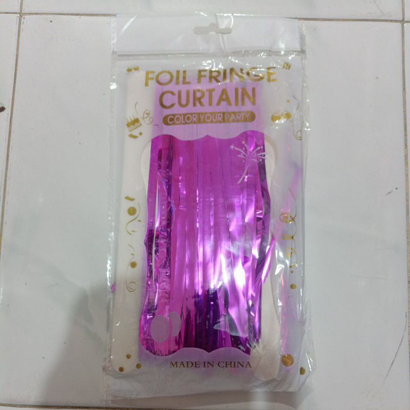 Jual BOS Tirai Foil panjang ± 2 meter lebar ± 1 meter backdrop curtain ...