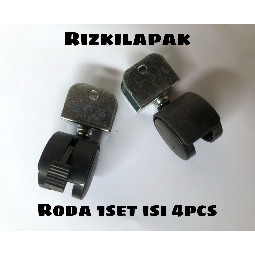 Jual roda plastik untuk kursi / roda kursi / roda hitam / roda plastik