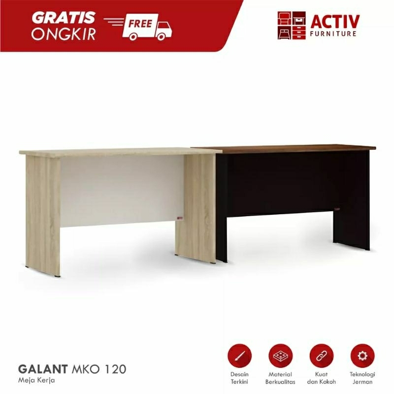 Jual Activ Meja Kantor Minimalis/Meja Belajar - GALANT MKO 120 - Meja ...