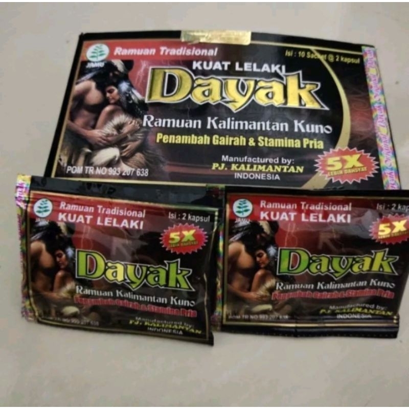 Jual Kapsul Dayak Original 100 Lebih Kuat Dan Tahan Lama Shopee