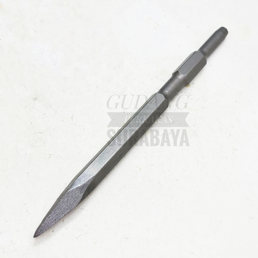 Jual HEX CHISEL SHANK 30mm MATA BOR LANCIP BULL POINT CHISEL BOR BOBOK ...