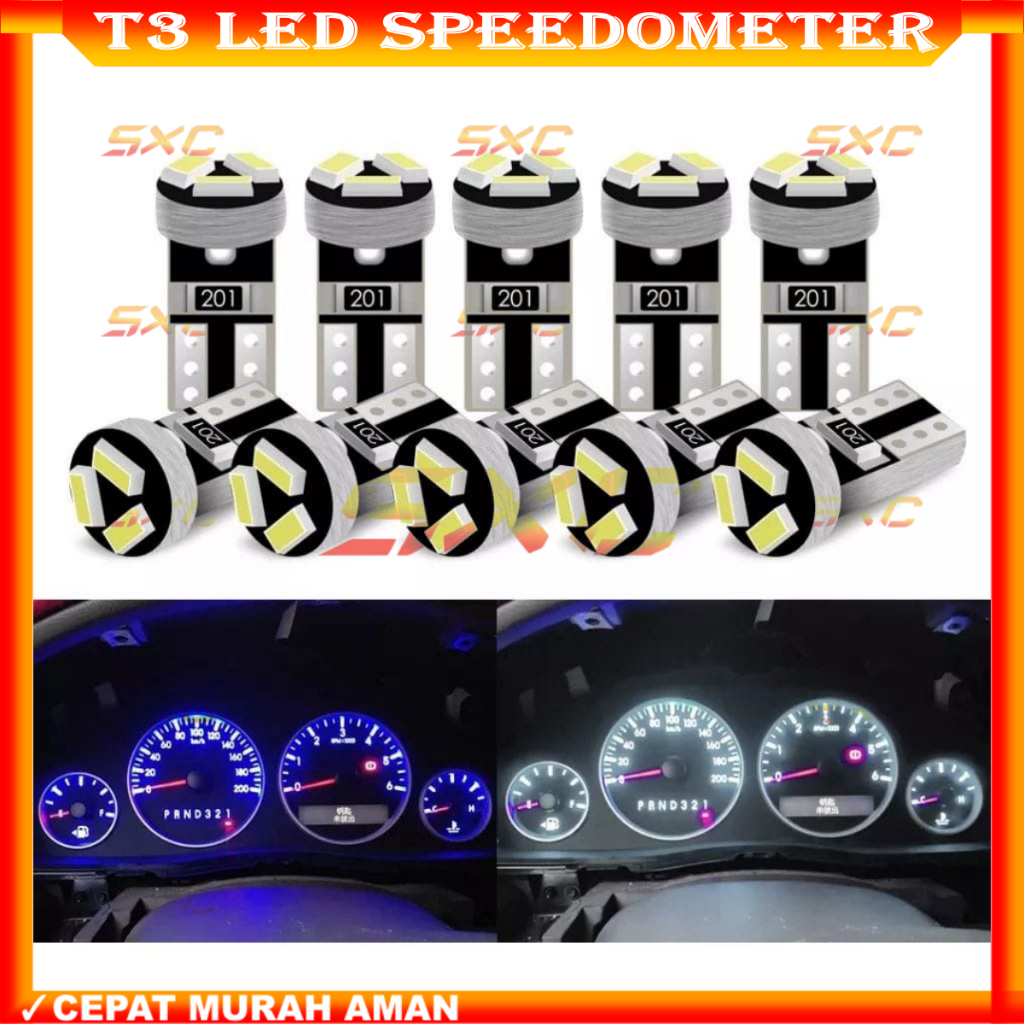 Jual LAMPU SPEEDOMETER DASBOARD LED T5 3 LED SMD MOBIL MOTOR HARGA 2 ...
