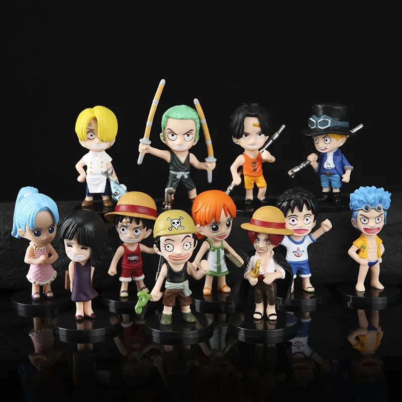 Jual Action Figure One Piece Kid Luffy Sabo Ace Shanks Zoro Franky ...