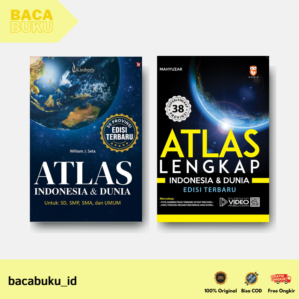 Jual ATLAS EDISI TERBARU : ATLAS INDONESIA & DUNIA || ATLAS LENGKAP ...