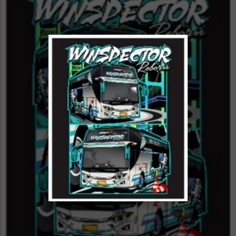 Jual (free sticker)CETAK STICKER BUSMANIA 5 PCS WINSPECTOR HOLOGRAM