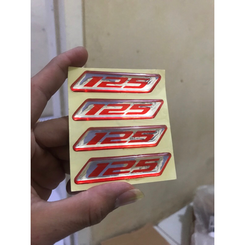 Jual Sticker emblem cc motor 3D stiker 125 150 155 | Shopee Indonesia