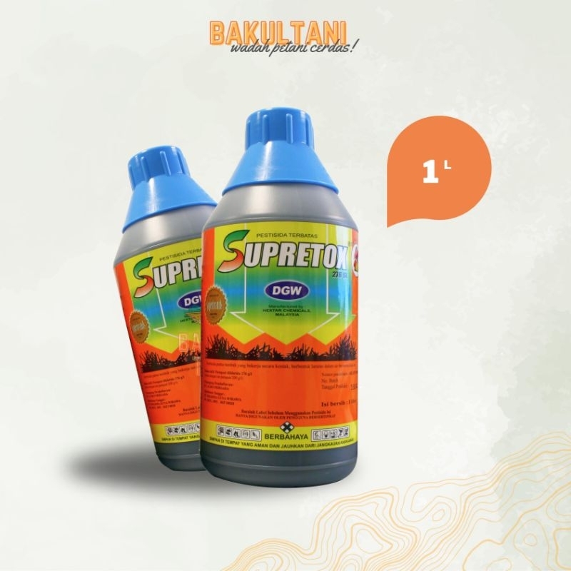 Jual Herbisida Supretox 276 Sl Dgw 1 Liter 500ml Parakuat Racun Rumput