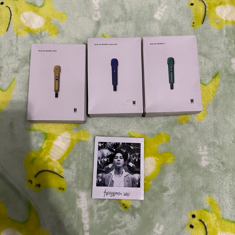 Jual bts official hybe merch mic badge jimin jungkook taehyung Shopee