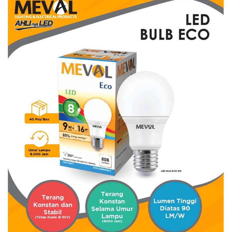 Jual LAMPU LED 3W BULB MEVAL | Shopee Indonesia