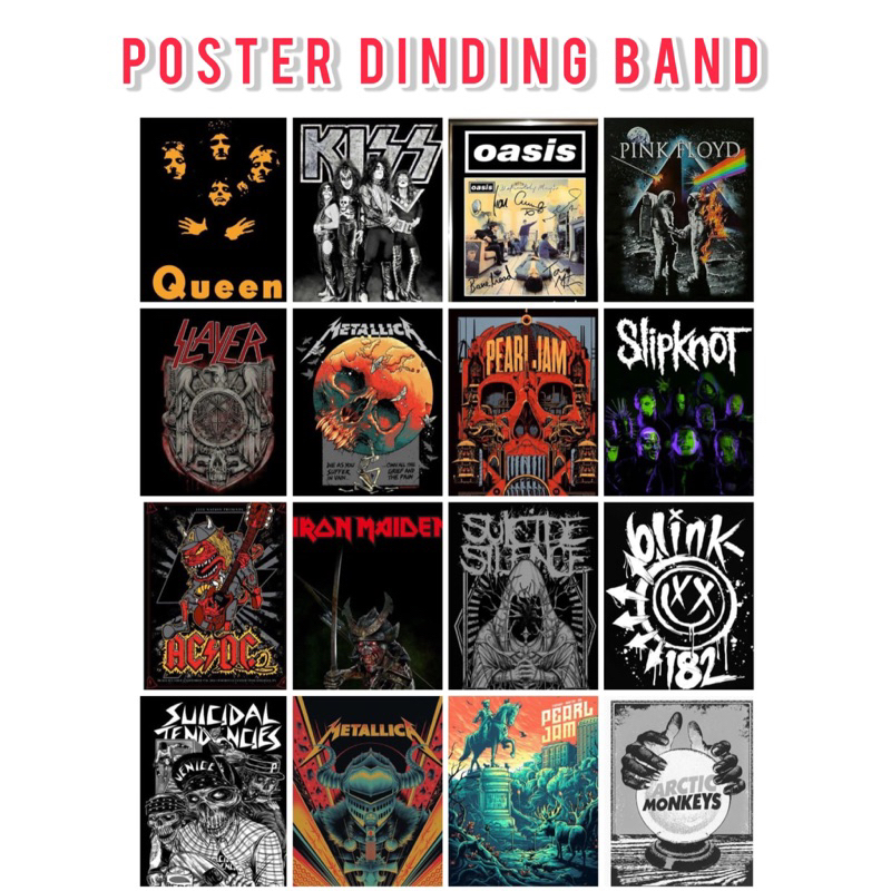 Jual Poster Dinding Aesthetic Band | Shopee Indonesia