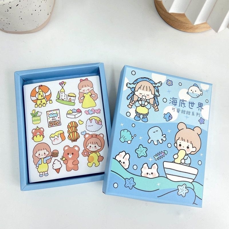 Jual Sticker Lucu / Stiker box / Kartun / Stiker isi 50 lembar | Shopee ...