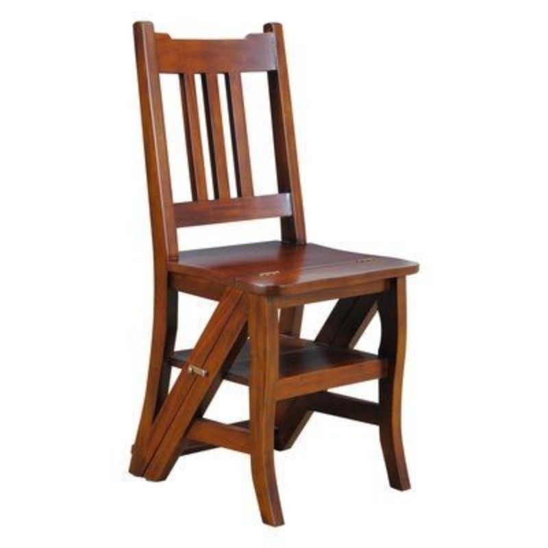 Jual kursi tangga lipat kursi lipat minimalis kursi multifungsi (jati ...