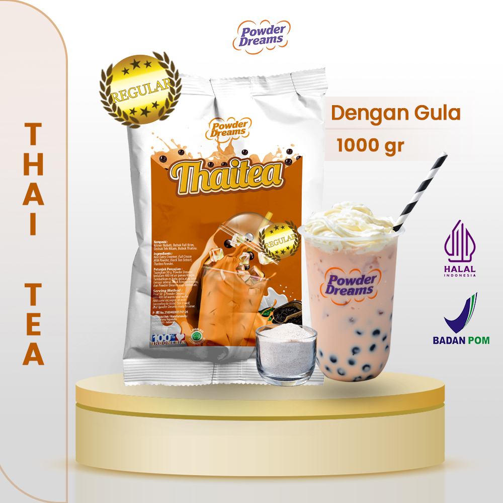 Jual Bubuk Minuman Thai Tea Varian Reguler Kemasan Gr Powder Dreams Shopee Indonesia