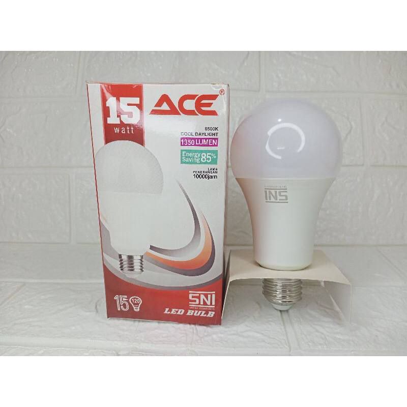 Jual Lampu LED merek ACE Bulb 3 5 7 9 12 15 18 24 Watt | Shopee Indonesia
