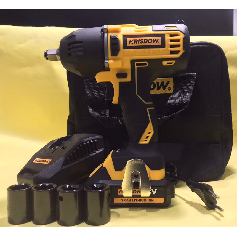 Jual Bor Cordless Impact Wrench Krisbow 400 NM Shopee Indonesia