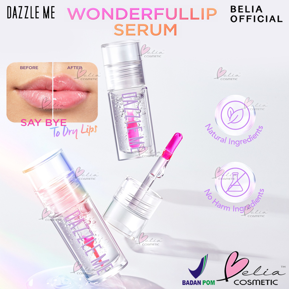 Jual BELIA DAZZLE ME 24/7 Wonderfullip Serum BPOM lip serum balm