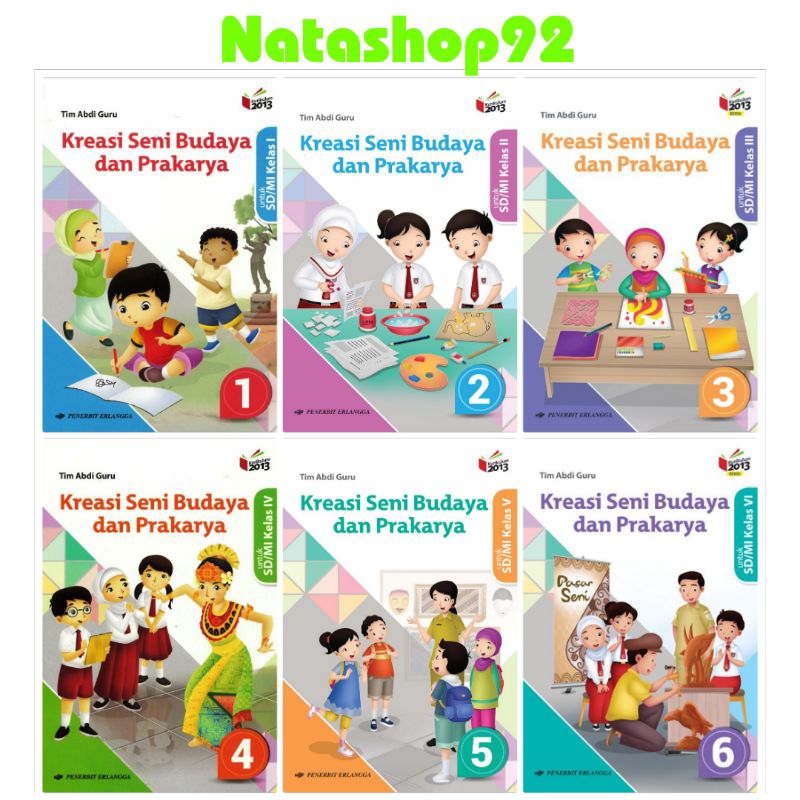 Jual KREASI SENI BUDAYA DAN PRAKARYA UNTUK SD/MI KELAS 1 2 3 4 5 6 ...