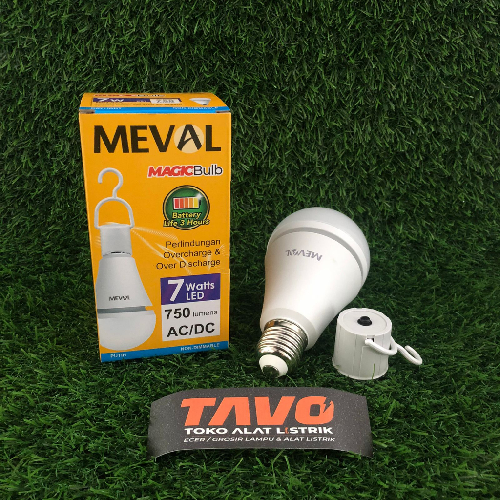 Jual Lampu Emergency MAGIC Bulb 7W - Putih MEVAL | Shopee Indonesia