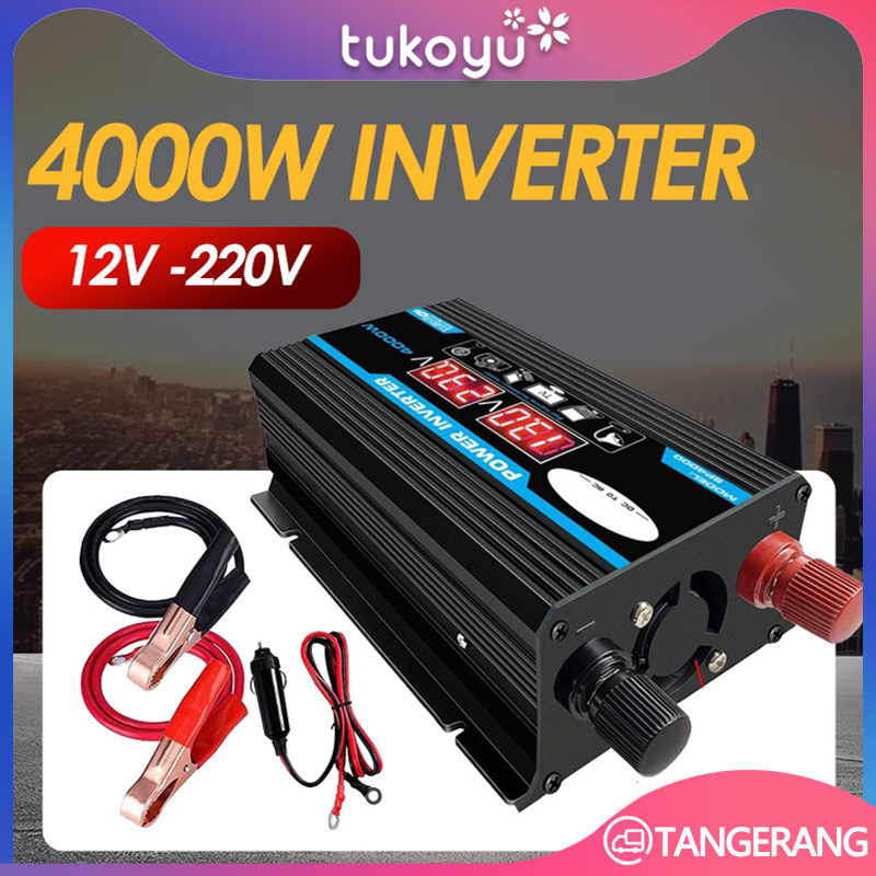 Jual Power Inverter DC 12V to AC 220V/Car Power Inverter 4000 Watt