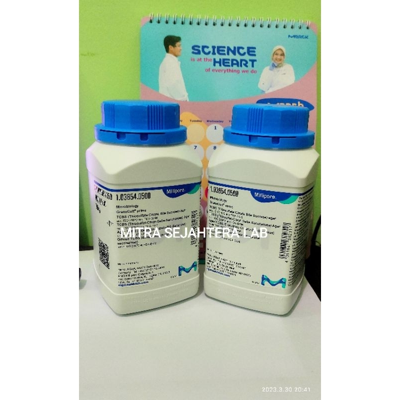 Jual TCBS AGAR MERCK KEMASAN 500 GRAM THIOSULFATE CITRATE BILE SUCROSE ...