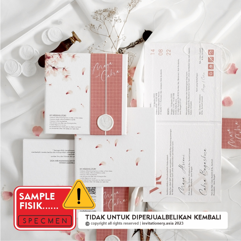 Jual undangan pernikahan hard cover (sample) H.12.2 | Shopee Indonesia