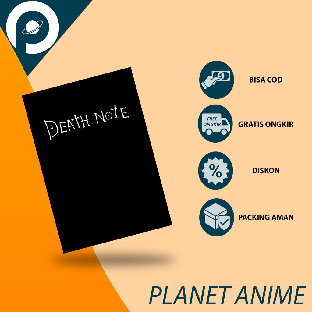 Jual Buku Tulis Anime Death Note (Ukuran B5 88 Halaman 70GSM) | Shopee