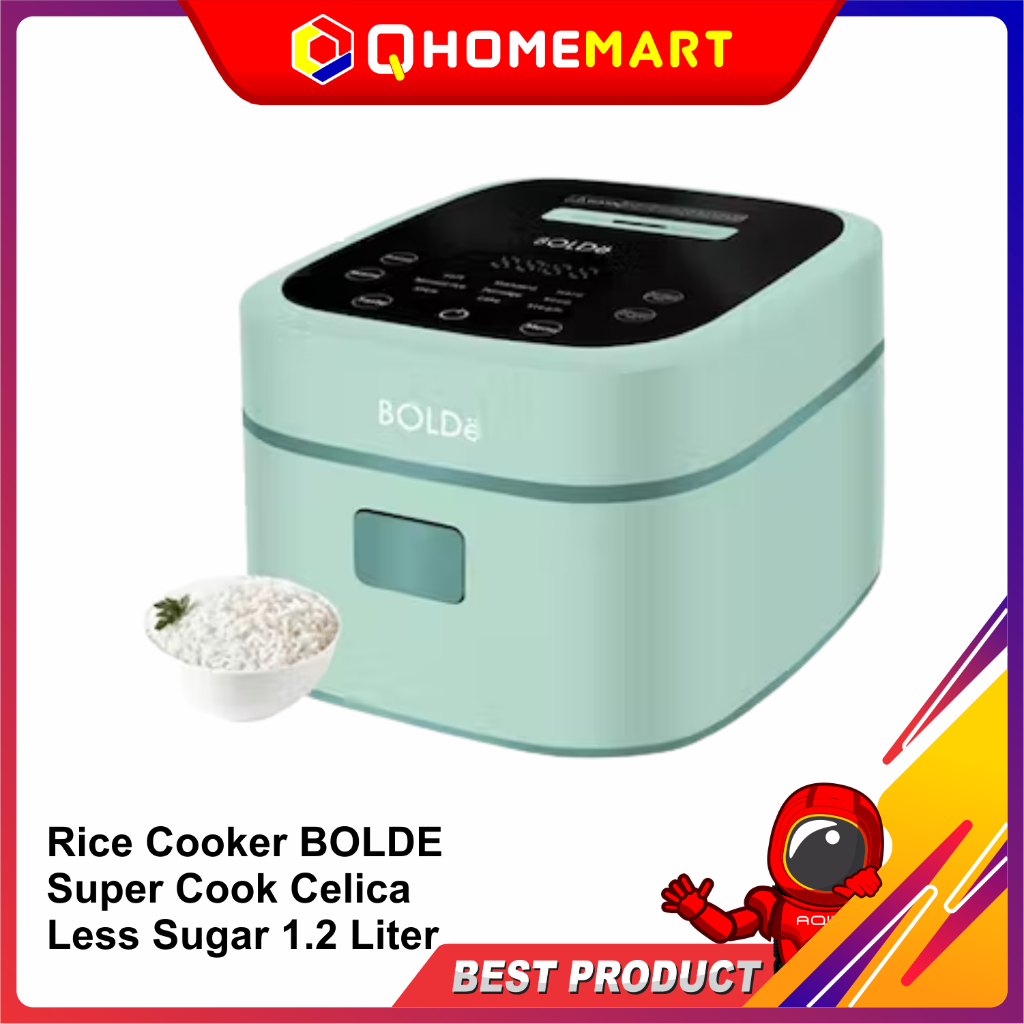 Jual Rice Cooker BOLDE Super Cook Celica Less Sugar 1.2 Liter | Shopee ...