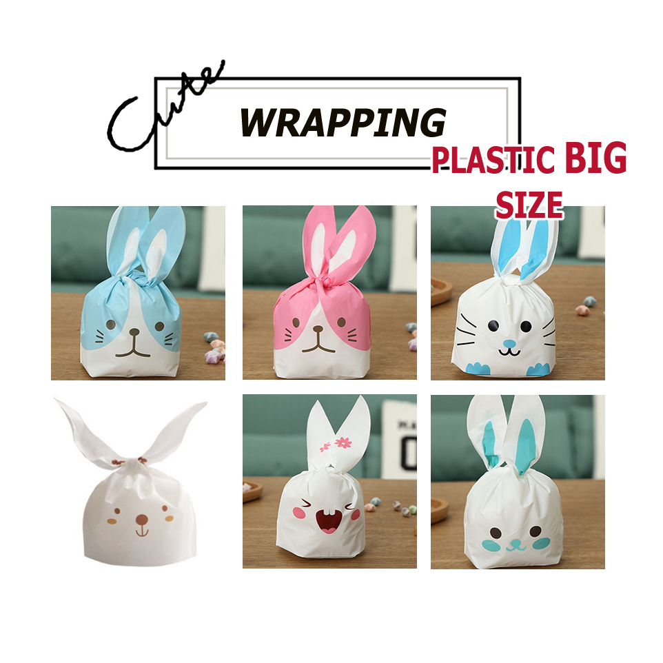 Jual Rabbit Plastic Bags Ukuran Besar SET isi 10 pcs Plastik Snack ...