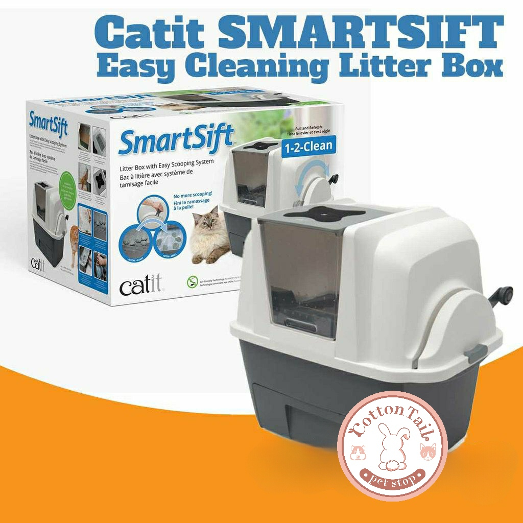 Jual Catit SMARTSIFT Easy Cleaning Litter Box Toilet Kucing Otomatis