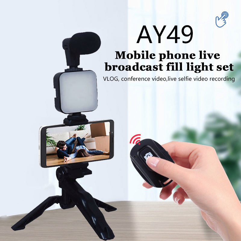 Jual Lampu Live Live Mini Lampu Video Vlog Lampu Video LED dengan Stand ...