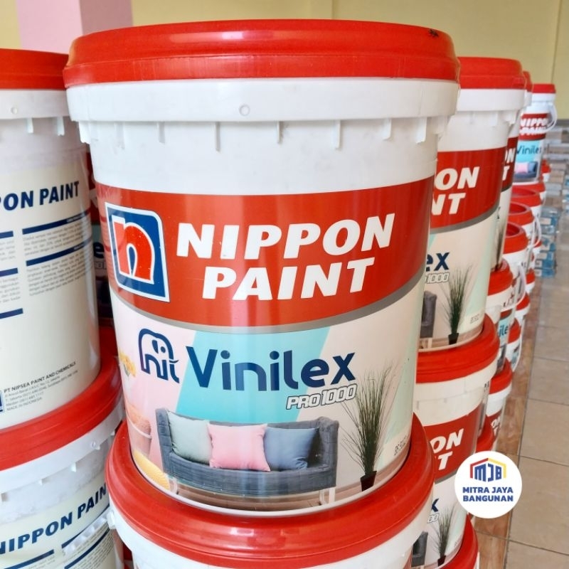 Jual VINILEX PRO 1000 WARNA CAT TEMBOK PLAFON GALON 20 KG CAT TEMBOK VINILEX NIPPON PAINT