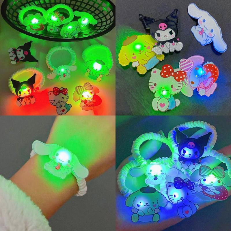 Jual COD Jepit Rambut Sanrio Led Korea lucu Nyala Lampu Menyala Kartun ...