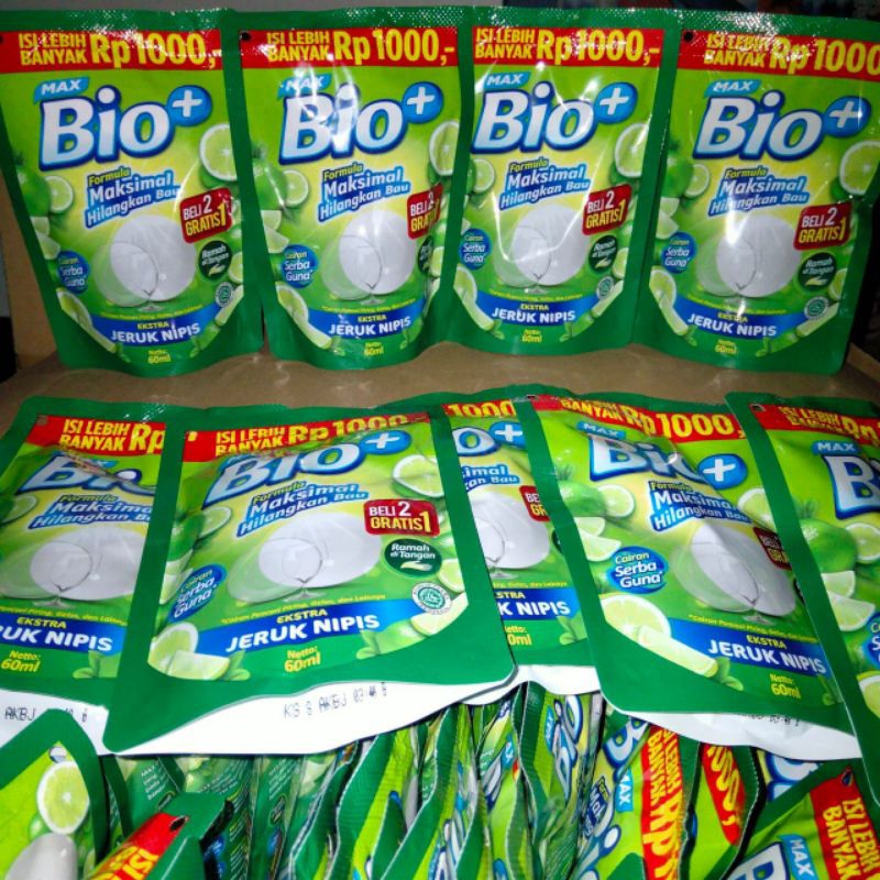 Jual MAX BIO+ 50ml (72pcs)(sabun cuci piring) | Shopee Indonesia