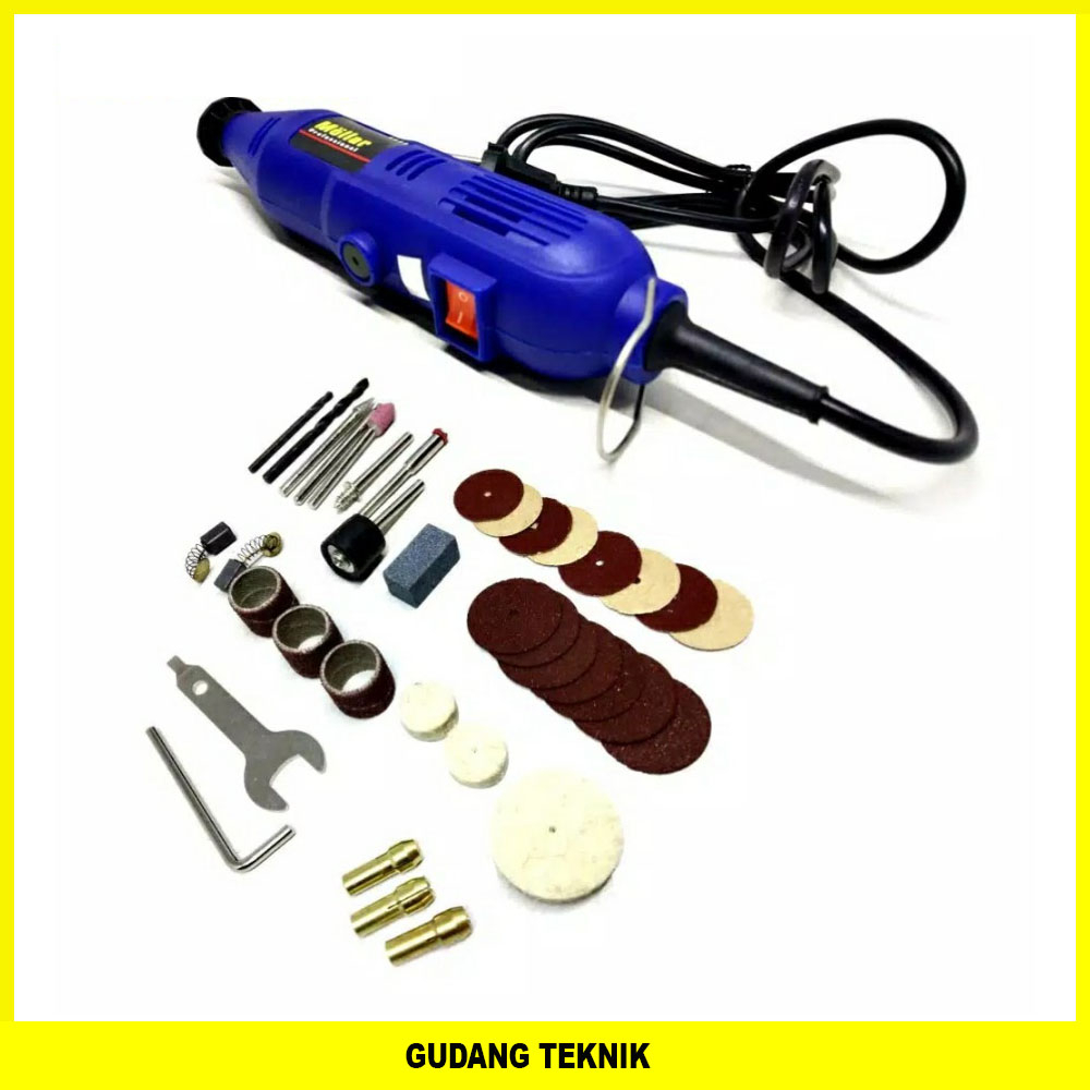 Jual MOLLAR Mini Die Grinder Set 40 Pcs Tuner Set Gerinda Bor Mini