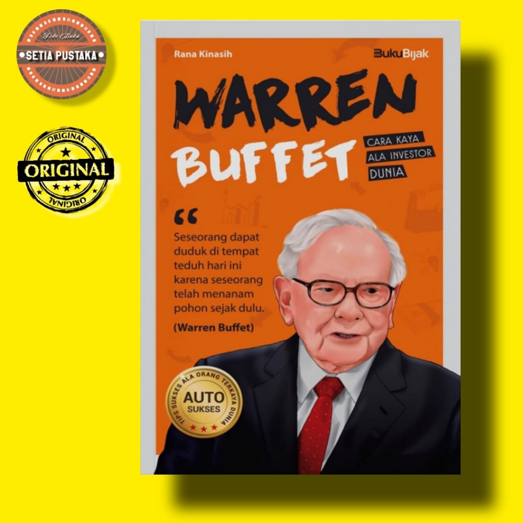 Jual Biografi Warren Buffet, Cara Kaya Ala Investor Dunia/ Buku Bijak ...