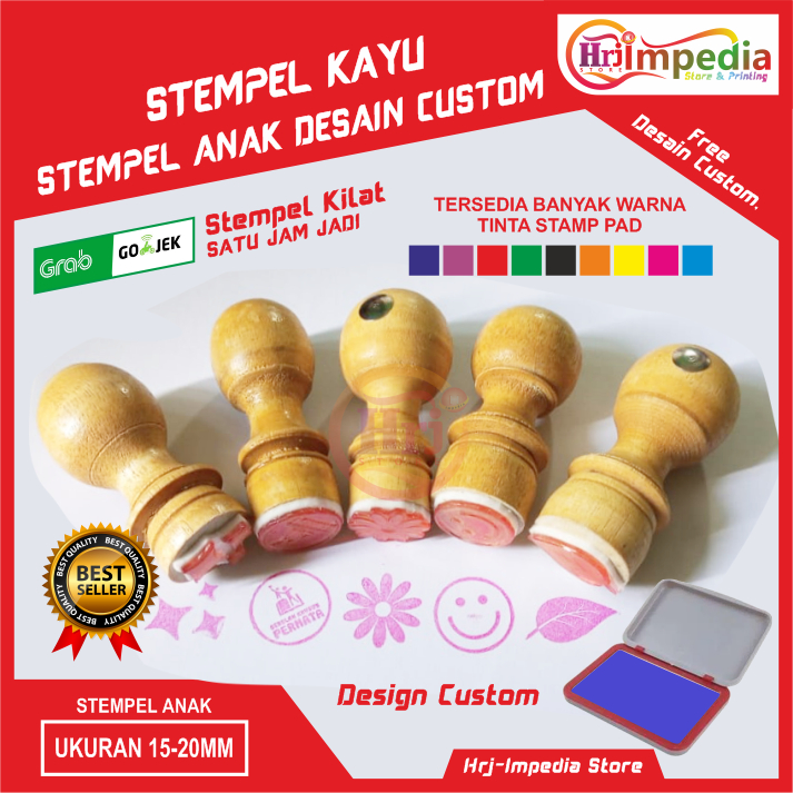 Jual Cetak Stempel Kayu Desain Custom Logo Suka Suka Stempel Logo Custom Stempel Bintang