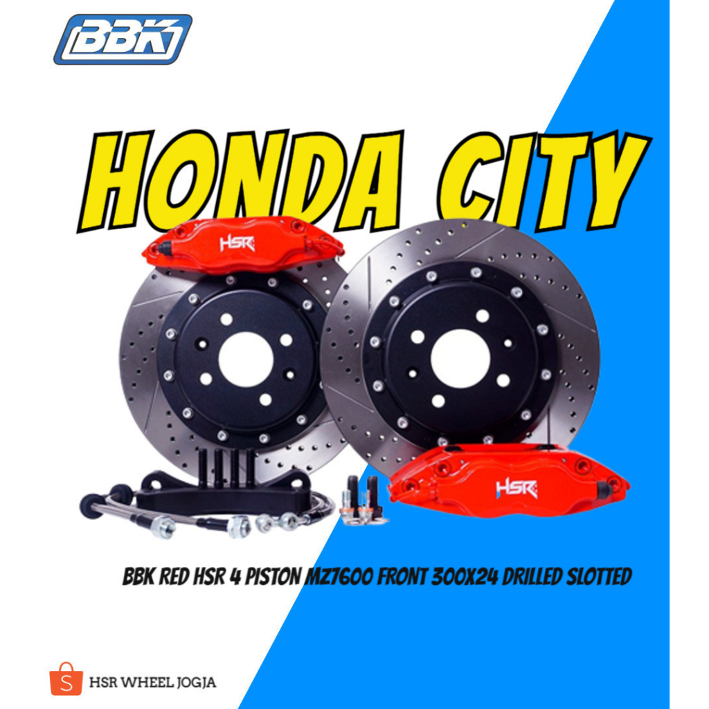 Jual BBK HSR Big Brake Kit Disc Rem Kaliper 4 Pot 300X24 4 Piston Honda ...